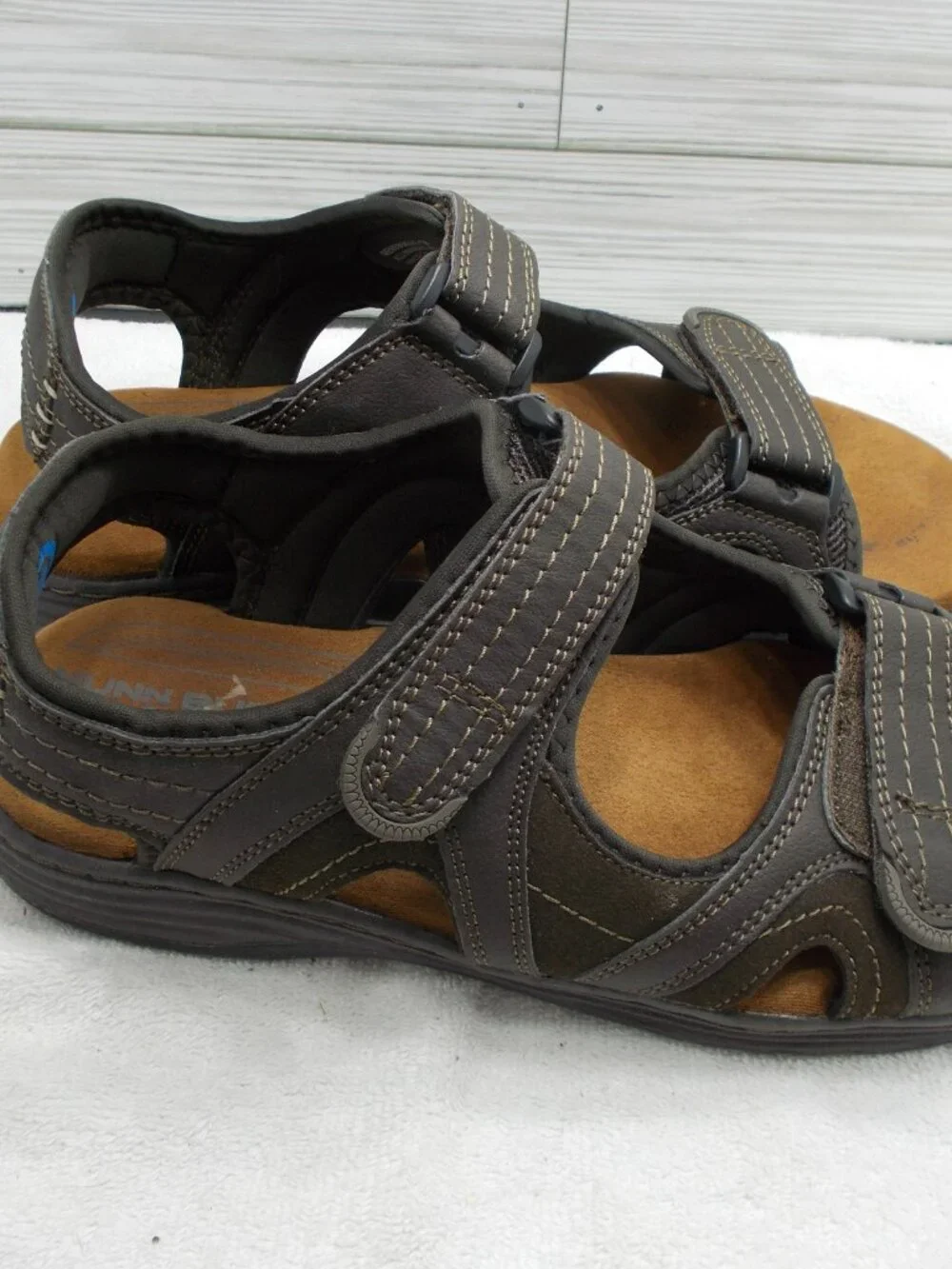 Nunn Bush Men's Size 10 Dual Comfort Memory Foam Sandals